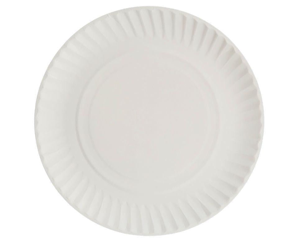 Eco-Friendly 9-Inch Disposable Paper Pizza Plates - Bulk Pack of 50 for Parties, Picnics & Outdoor Events