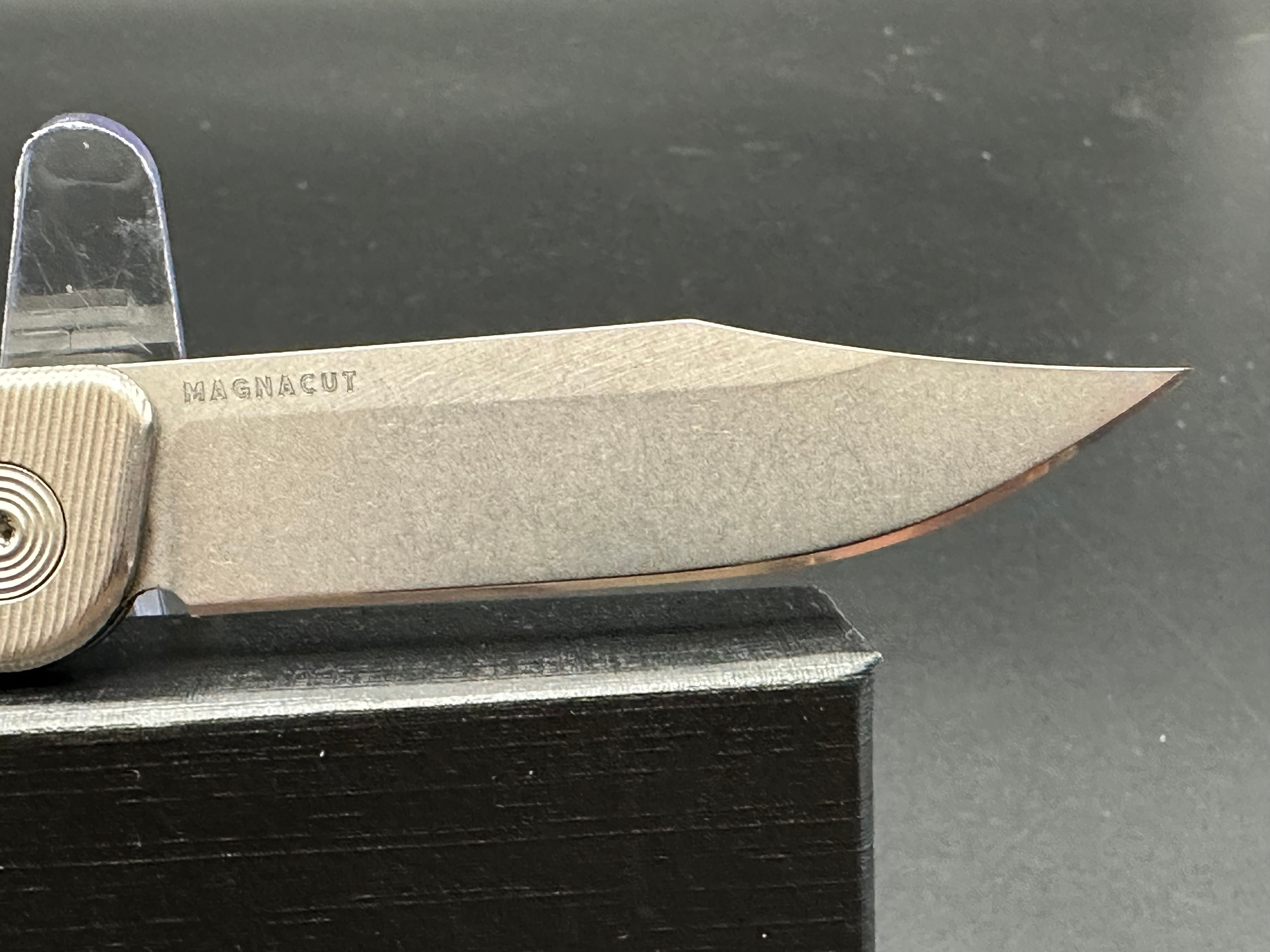 Tactile Knife Co. Bexar - Premium EDC Folding Pocket Knife with Titanium Handle - Perfect for Outdoor, Camping, Hiking & Everyday Carry