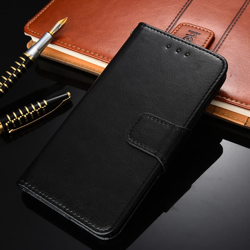 HONGYAN Huawei Y9 2019 / Enjoy 9 Plus Phone Case - Premium Crystal Texture Leather Protective Cover with Shockproof Design | Perfect for Everyday Use, Travel & Business Protection