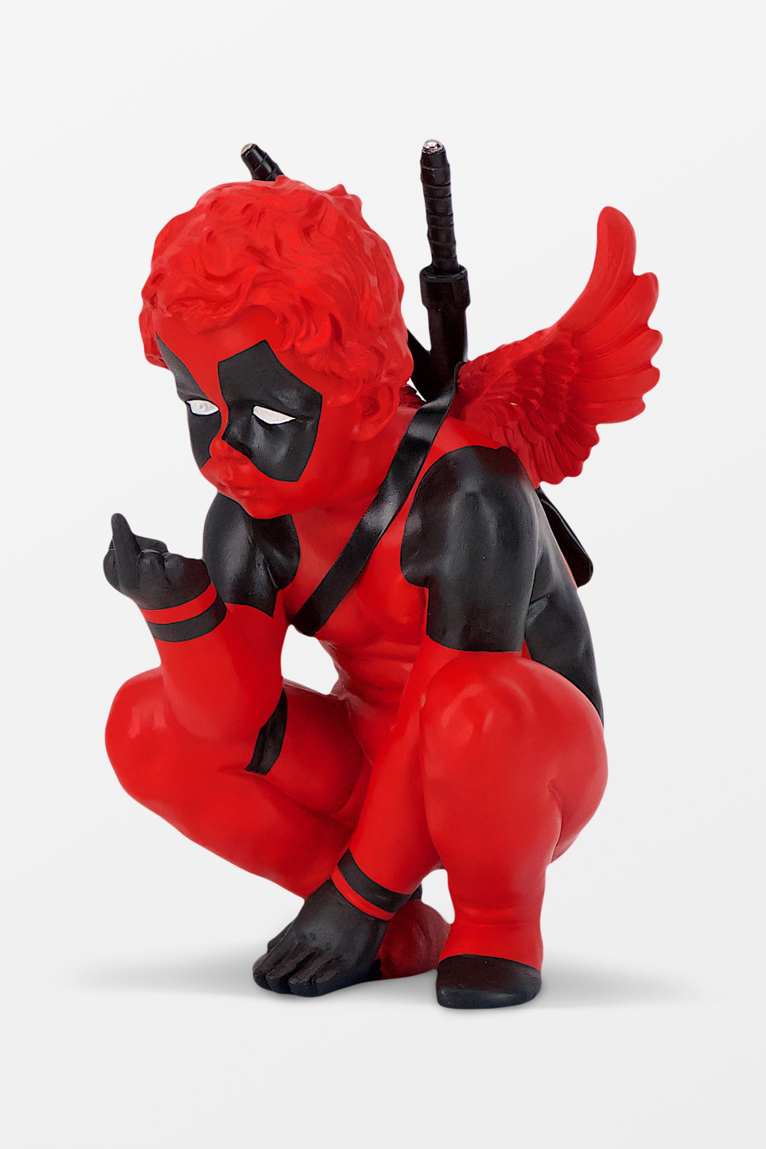 Jimmie Martin Deadpool Angel Statue - Unique Collectible Figurine for Marvel Fans - Perfect for Home Decor, Office Display, and Gift Giving