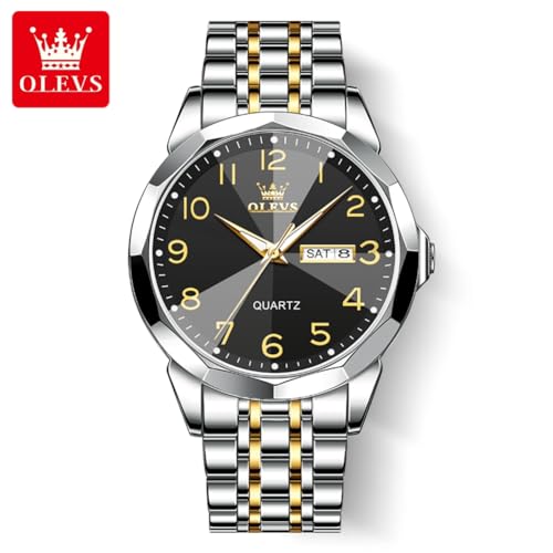 Two Tone Band Black Arabic Numeral Face-9970