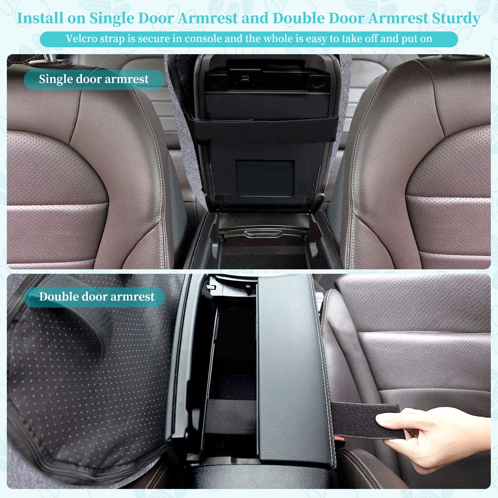 Portable Dog Booster Seat for Cars - Single & Double Console Compatible Travel Pet Carrier, Machine Washable Small Dog Car Seat (Blue) | Perfect for Road Trips & Daily Commutes with Your Puppy