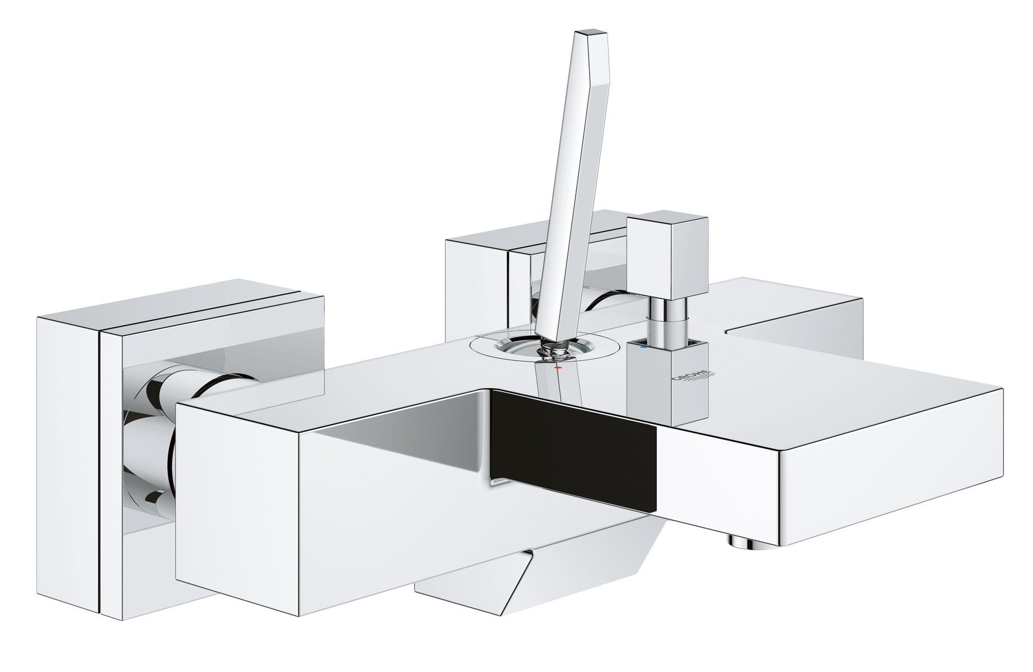GROHE Eurocube Joy Single-Lever Bathroom Faucet - Modern Chrome Finish for Bathroom Sink & Tub - Perfect for Contemporary Home & Spa-Like Bathroom Experience