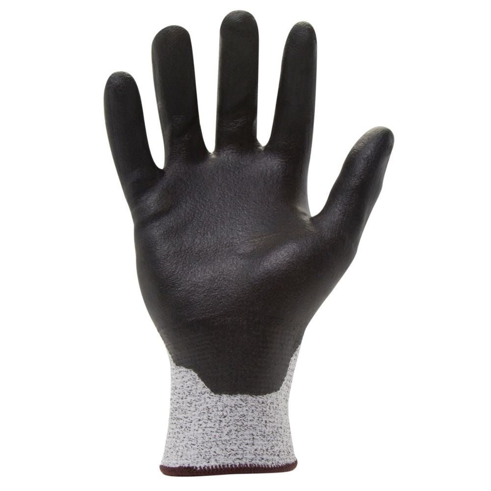 212 Performance AXC3 06 011PR AX360 Foam Nitrile Dipped Cut Resistant Gloves - EN Level 3, ANSI A2 Certified - X-Large Gray/Black - Ideal for Construction, Metalworking & Industrial Safety Work