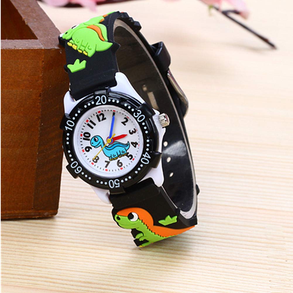 ELEOPTION Kids Watch for Girls Boys - Analog Digital Waterproof Toddler Watch with 3D Cute Cartoon Design, Soft Silicone Strap - Perfect Birthday Gift for School, Playtime & Outdoor Activities