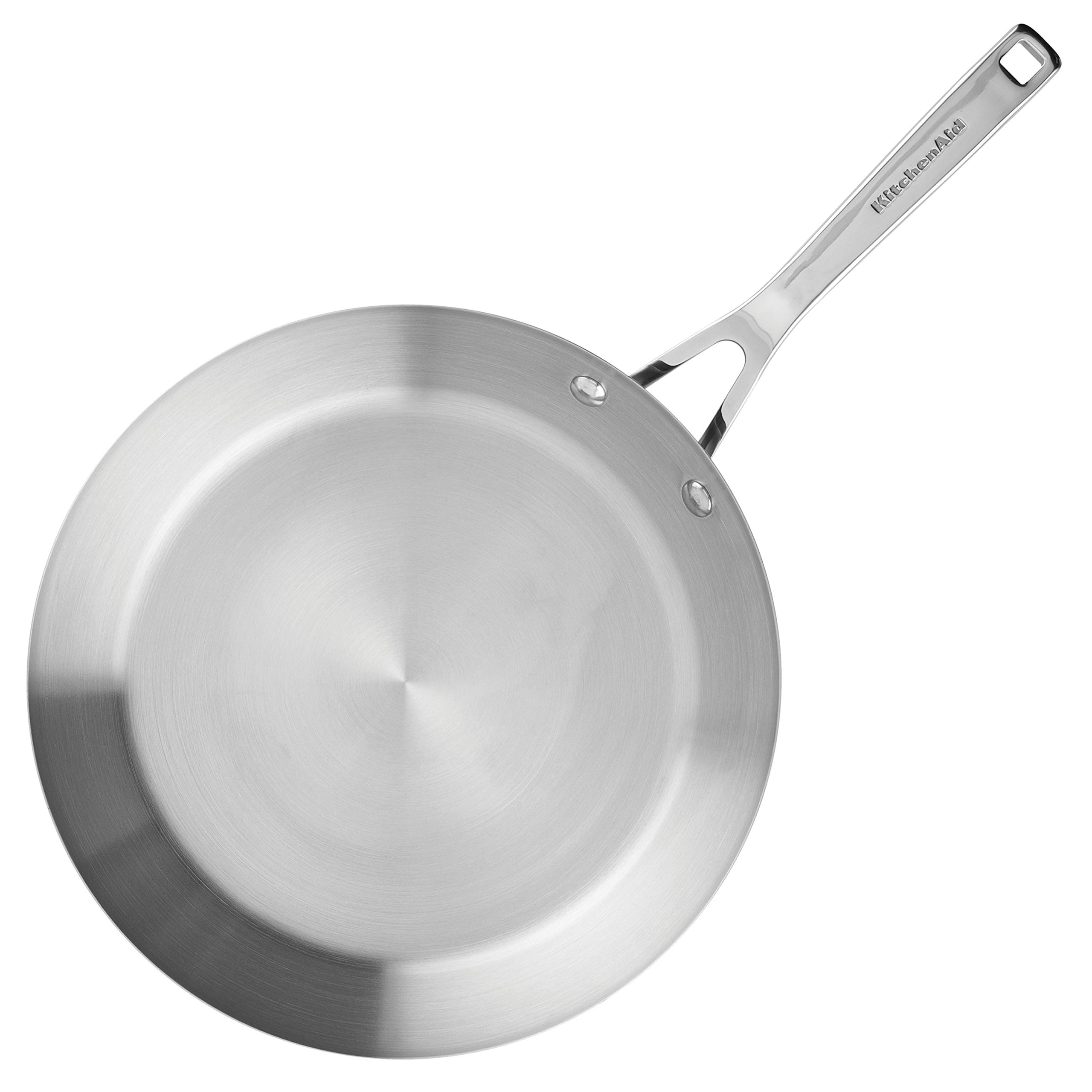 KitchenAid 3-Ply Stainless Steel Cookware Set - 10 Piece Pots and Pans with Brushed Finish | Professional Grade for Cooking, Baking & Meal Prep | Perfect for Home Chefs & Restaurant Use