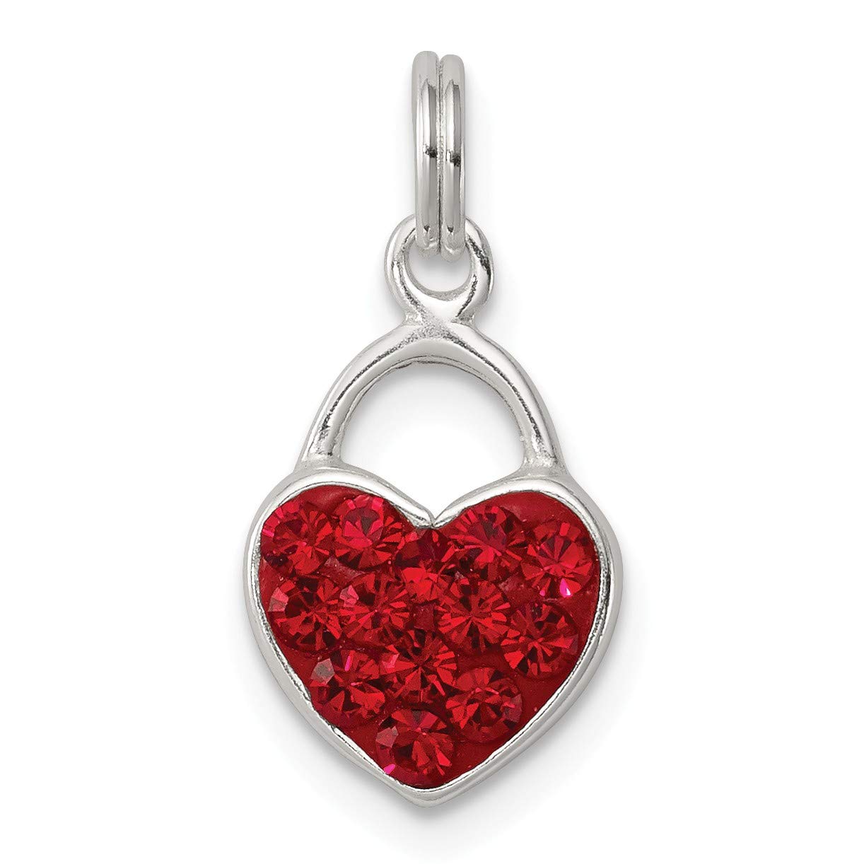 Sterling Silver Heart Pendant with Stellux Crystal - Perfect for Gifts & Special Occasions