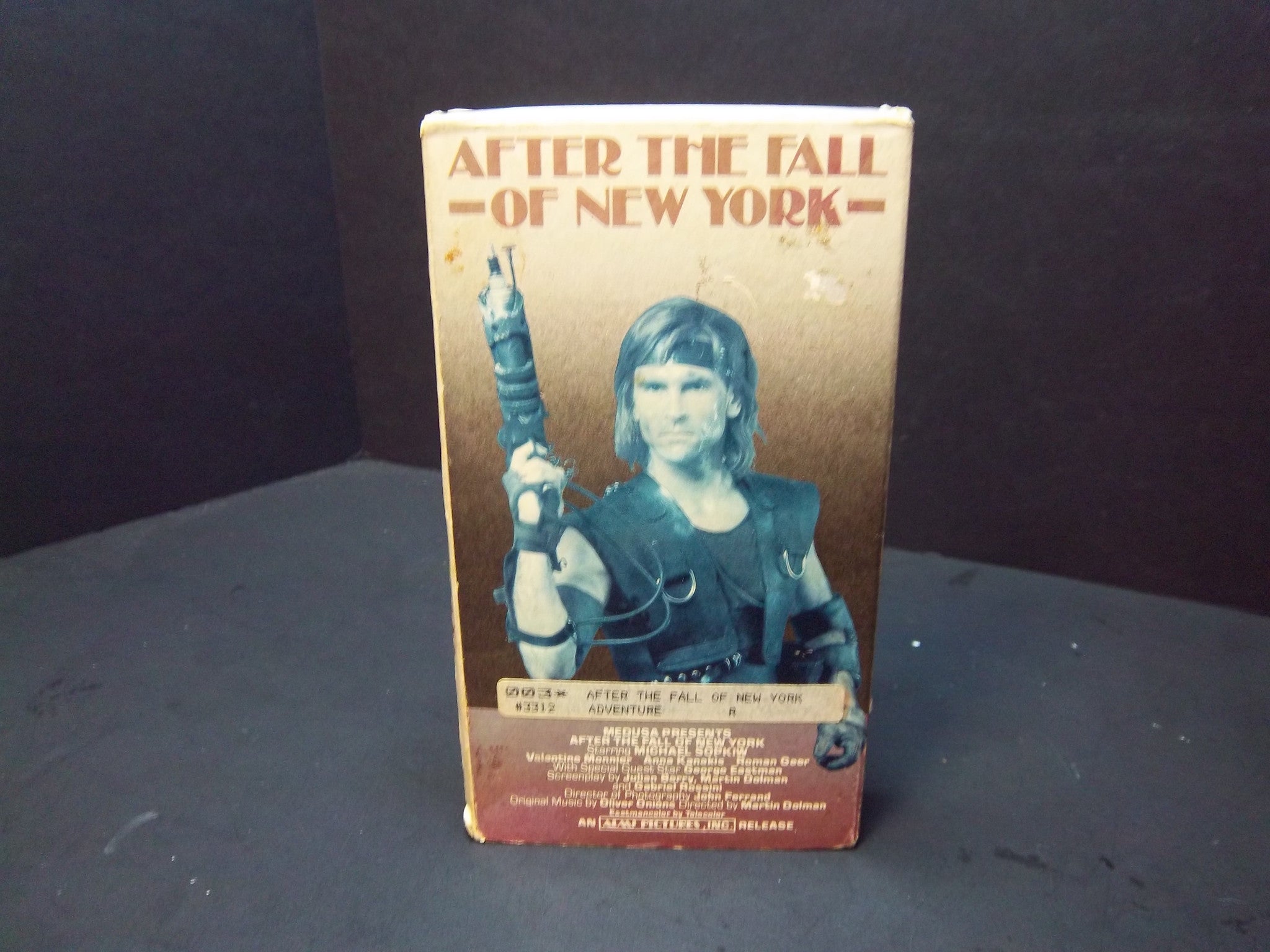 After the Fall of New York (1985) VHS - Sci-Fi Action Movie Starring Michael Sopkiw & Valentine Monnier - Perfect for 80s Film Collectors and Post-Apocalyptic Movie Fans