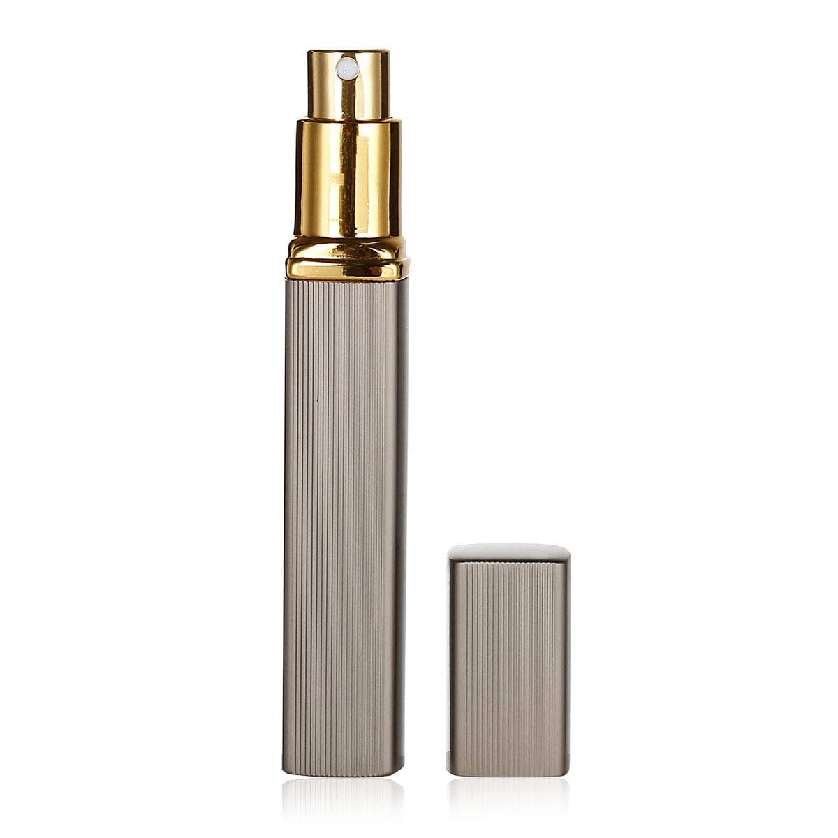 Premium Travel Perfume Atomizer Set - 12ml Refillable Aluminum & Glass Spray Bottles (2-Pack) | Portable Fragrance Container for Men & Women | Perfect for Air Travel, Gym, Office & On-the-Go Use