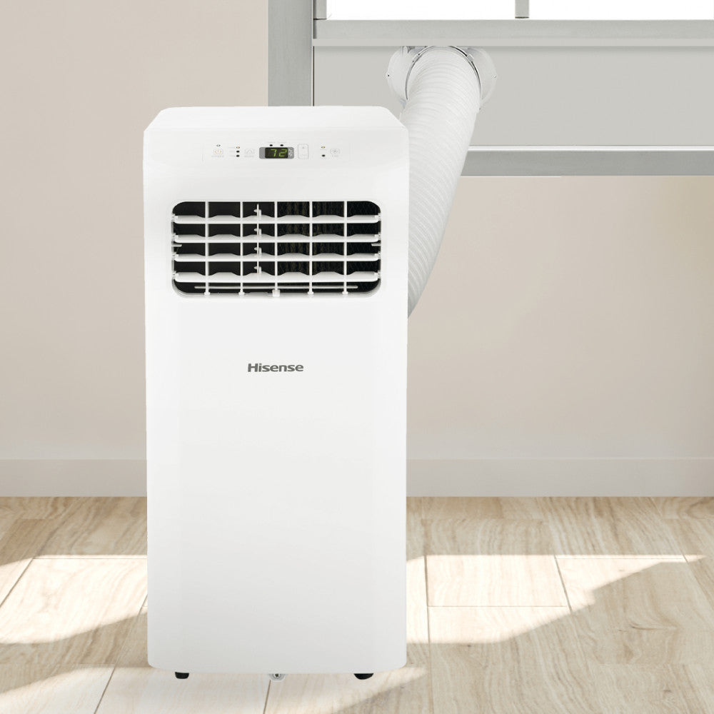 Refurbished HISENSE 8000 BTU Portable Air Conditioner - AP0819CR1W with Home Essentials Warranty | Perfect for Bedrooms, Small Offices & Apartments