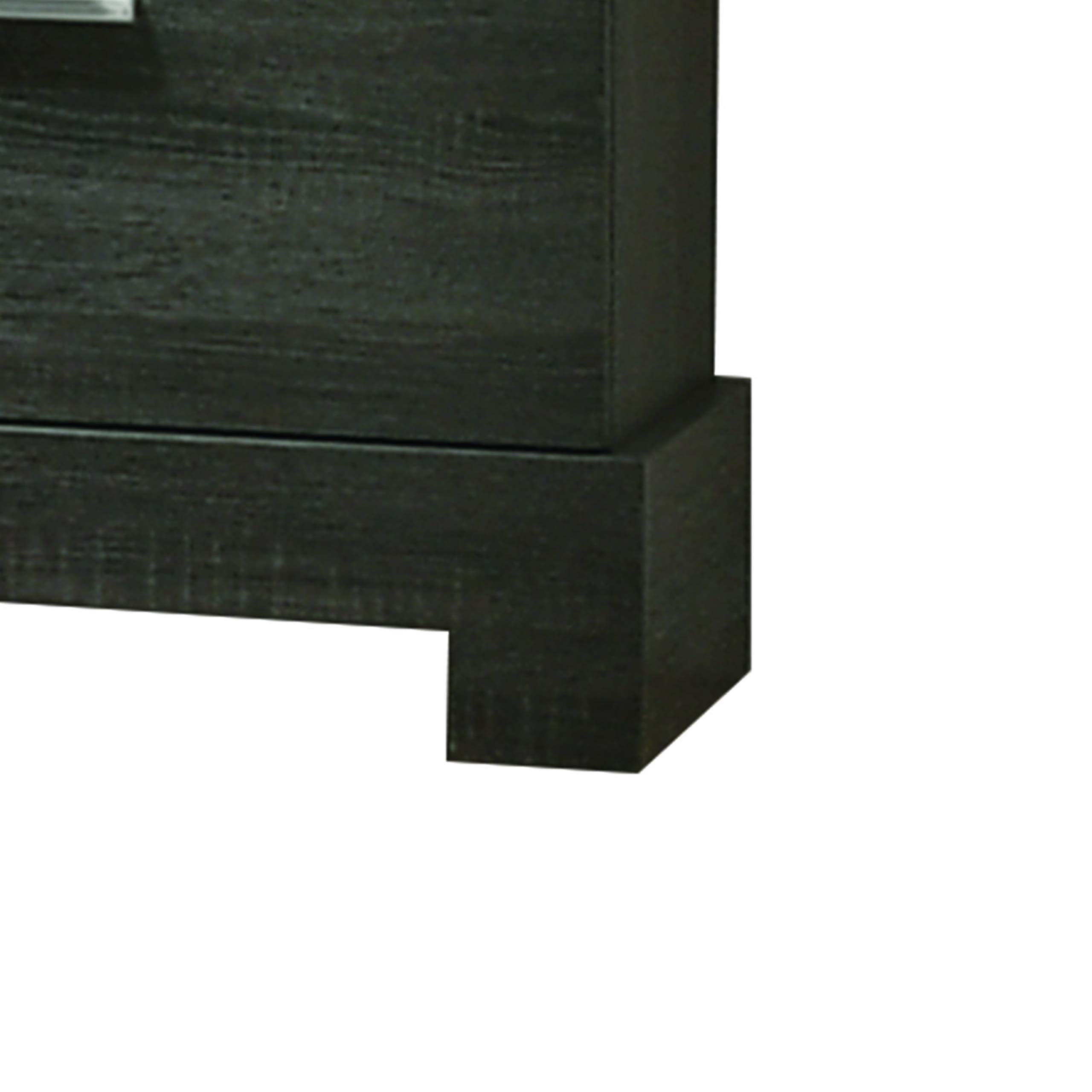 Benjara 2 Drawer Wooden Nightstand with Bar Pulls & Panel Support - Gray Finish for Bedroom, Living Room & Office Furniture