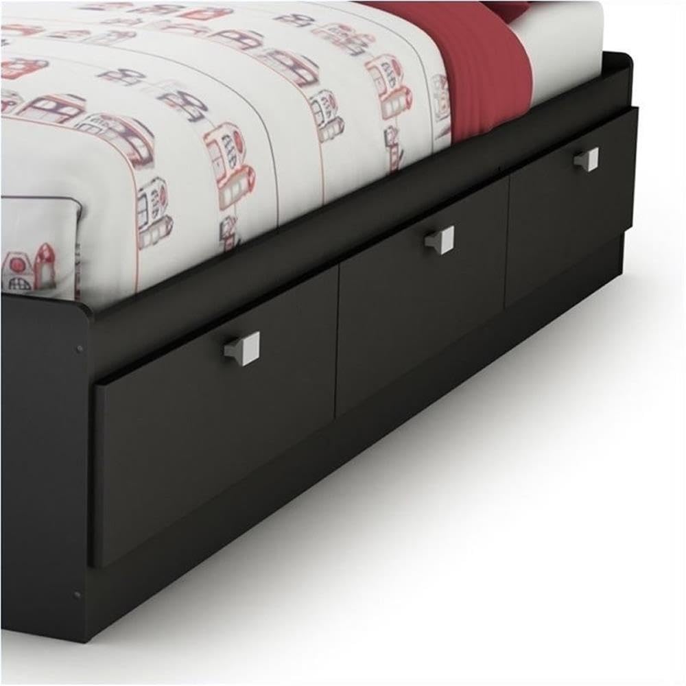 Rosebery Full Size Kids Platform Bed with 3 Drawers & Wood Slats - No Box Spring Needed for Cozy Bedrooms