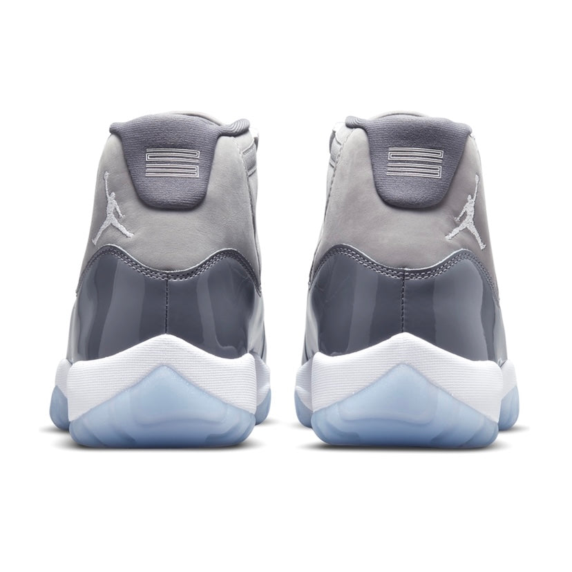 Air Jordan 11 Retro 2021 Cool Grey Basketball Shoes - Men's Medium Grey & White Sneakers for Casual Wear, Sports & Street Style