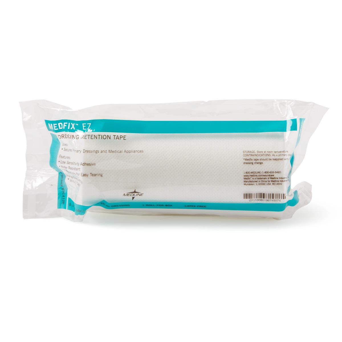 MedFix EZ Nonsterile Dressing Retention Tape - Secure Medical Bandage Adhesive for Wound Care, First Aid, and Post-Surgical Use - Ideal for Hospitals, Clinics, and Home First Aid Kits