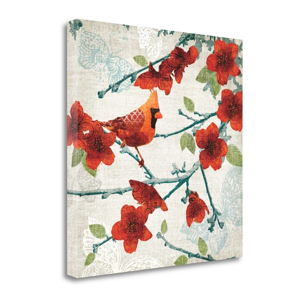 Birds and Butterflies IV by Tandi Venter - Premium Giclee Art Print on Gallery Wrapped Canvas - Nature Wall Decor for Living Room, Bedroom & Office