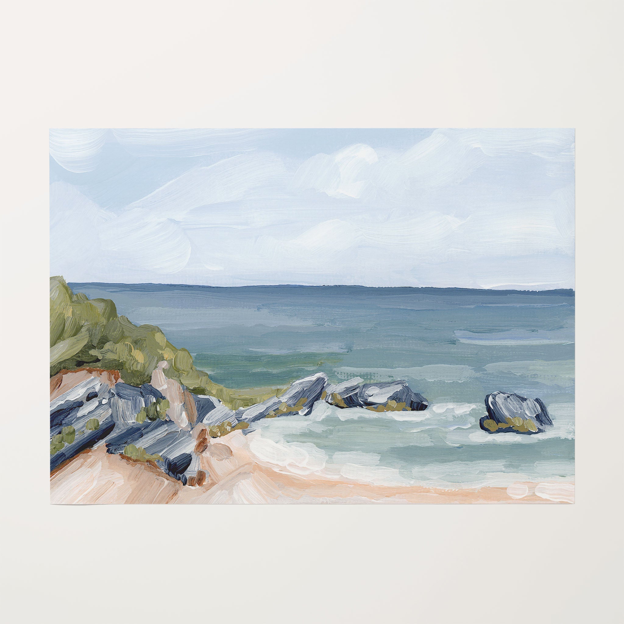 Married to the Sea Art Print - Coastal Wall Decor for Beach House, Nautical Themed Living Room & Bedroom - Ocean Inspired Home Artwork