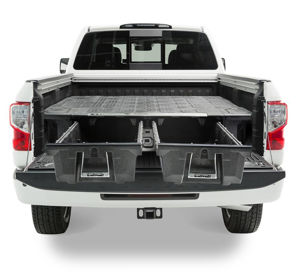 2004-2015 Nissan Titan Truck Bed Storage System - Heavy Duty Cargo Organizer for Tools & Gear - Perfect for Camping, Work & Outdoor Adventures