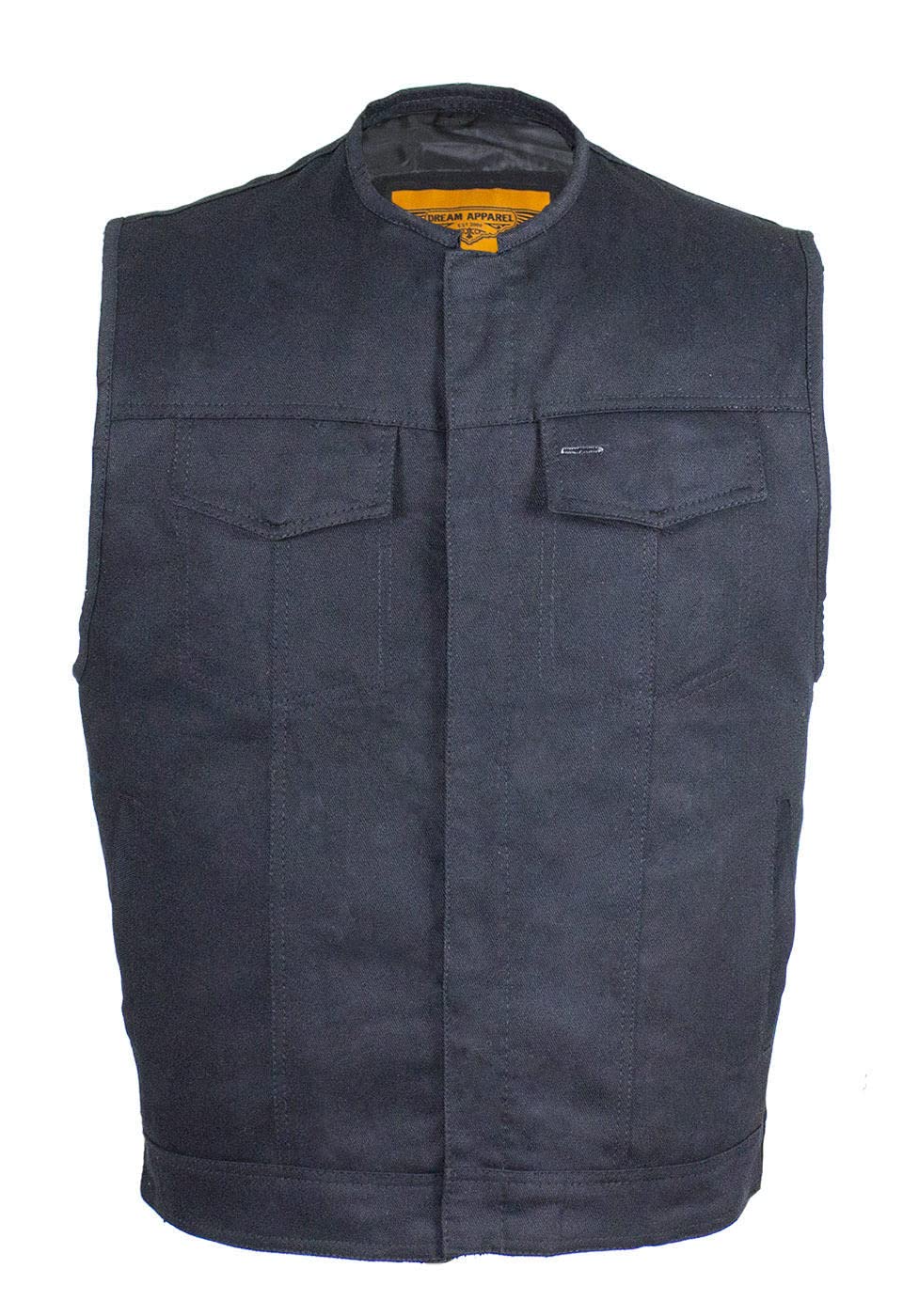 Men's Black Denim Concealed Carry Vest with Gun Pockets - Perfect for Outdoor Activities, Hunting, and Everyday Wear