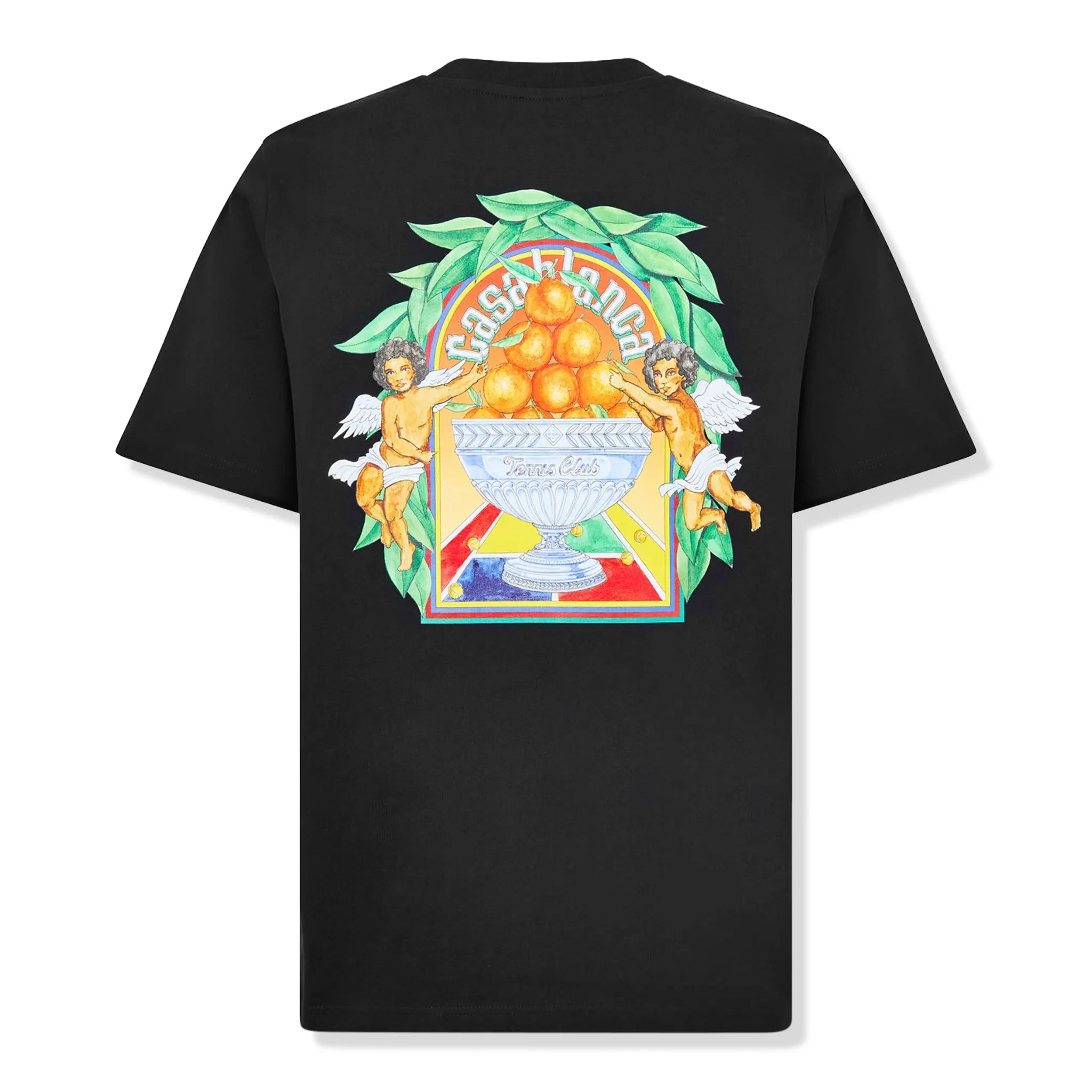 Casablanca Casa Triomphe Black T-Shirt for Men - Premium Cotton Crew Neck Tee for Casual Wear, Street Style & Everyday Outfits