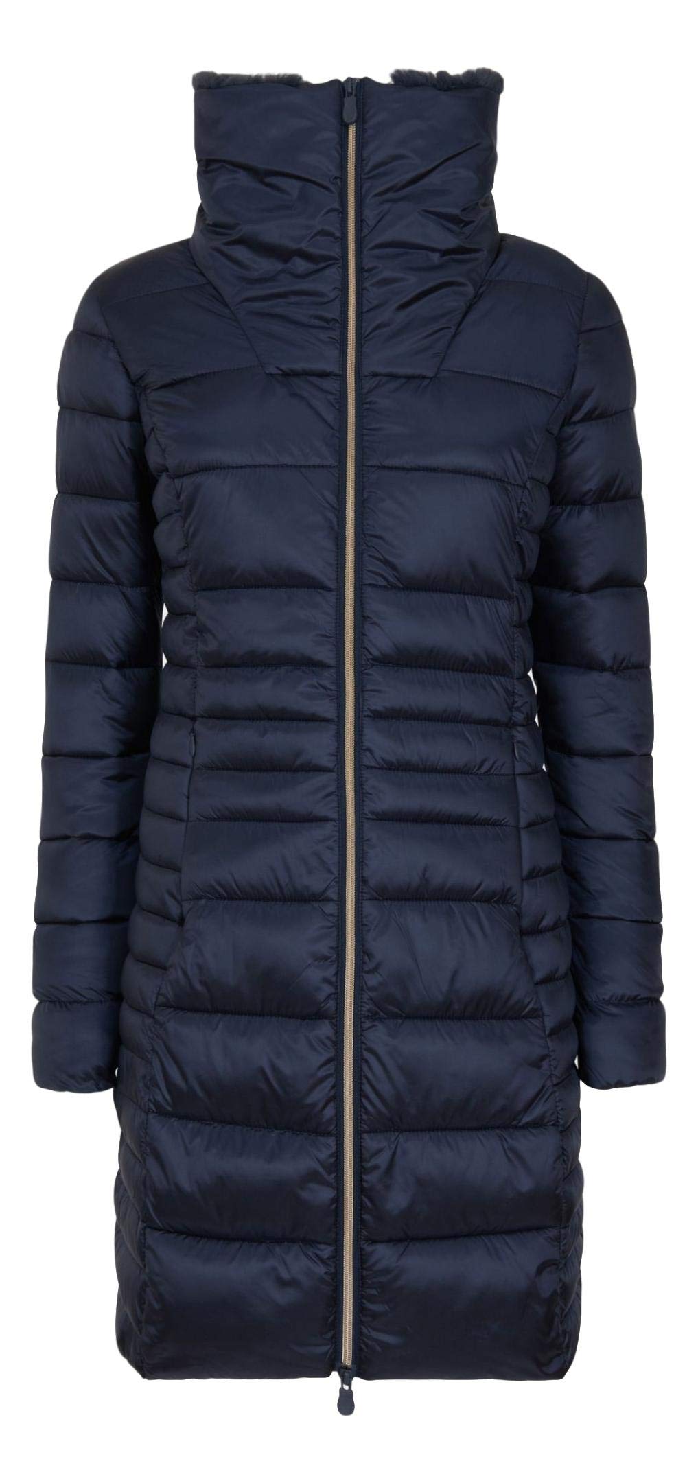Save The Duck Women's IRIS Waterproof Winter Coat - Blue/Black, Lightweight Warm Puffer Jacket for Outdoor Activities & Daily Wear
