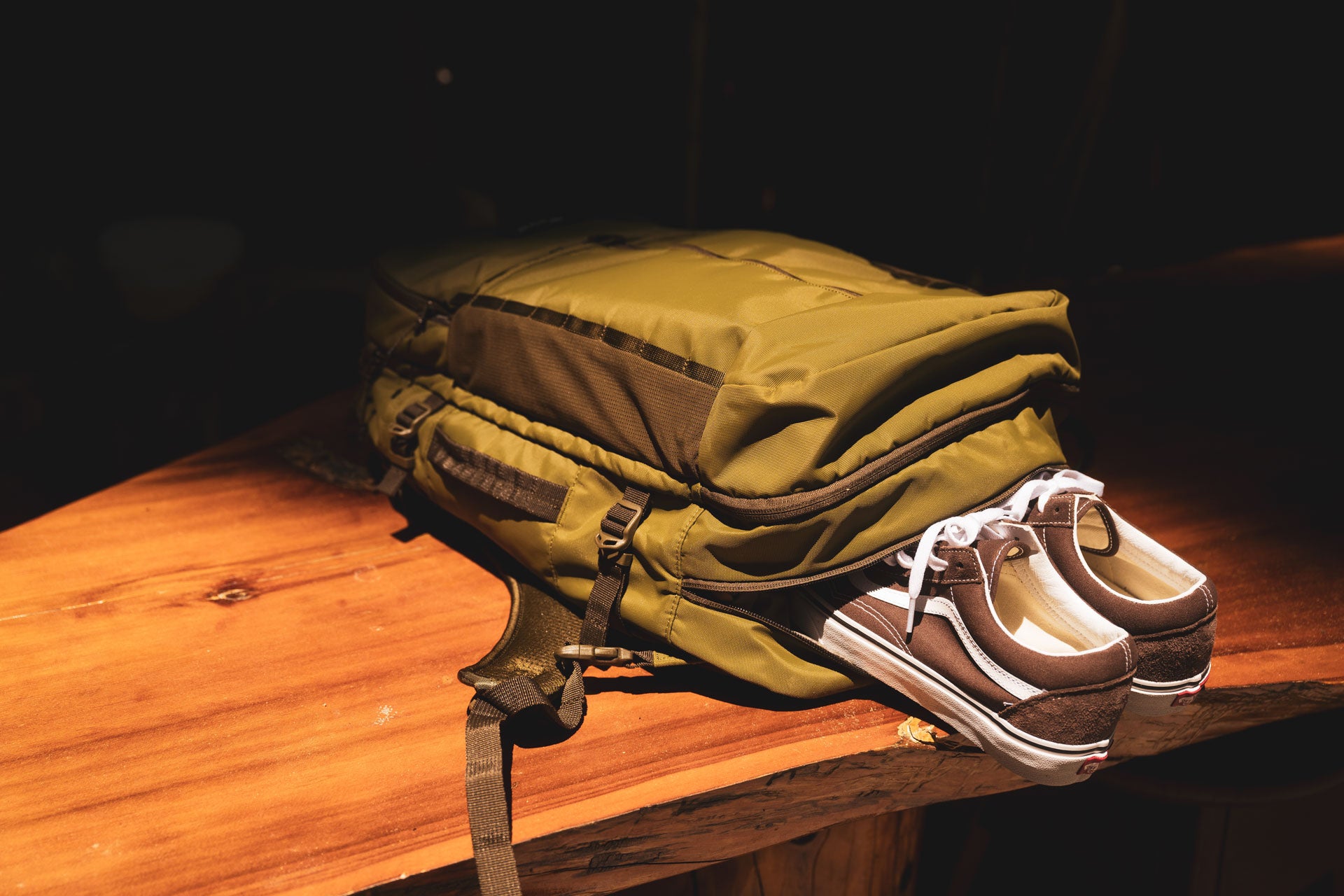 Split Adventure Backpack 38L - Lightweight Hiking Backpack with Multiple Compartments | Perfect for Camping, Travel & Outdoor Activities | Mulled Basil Color
