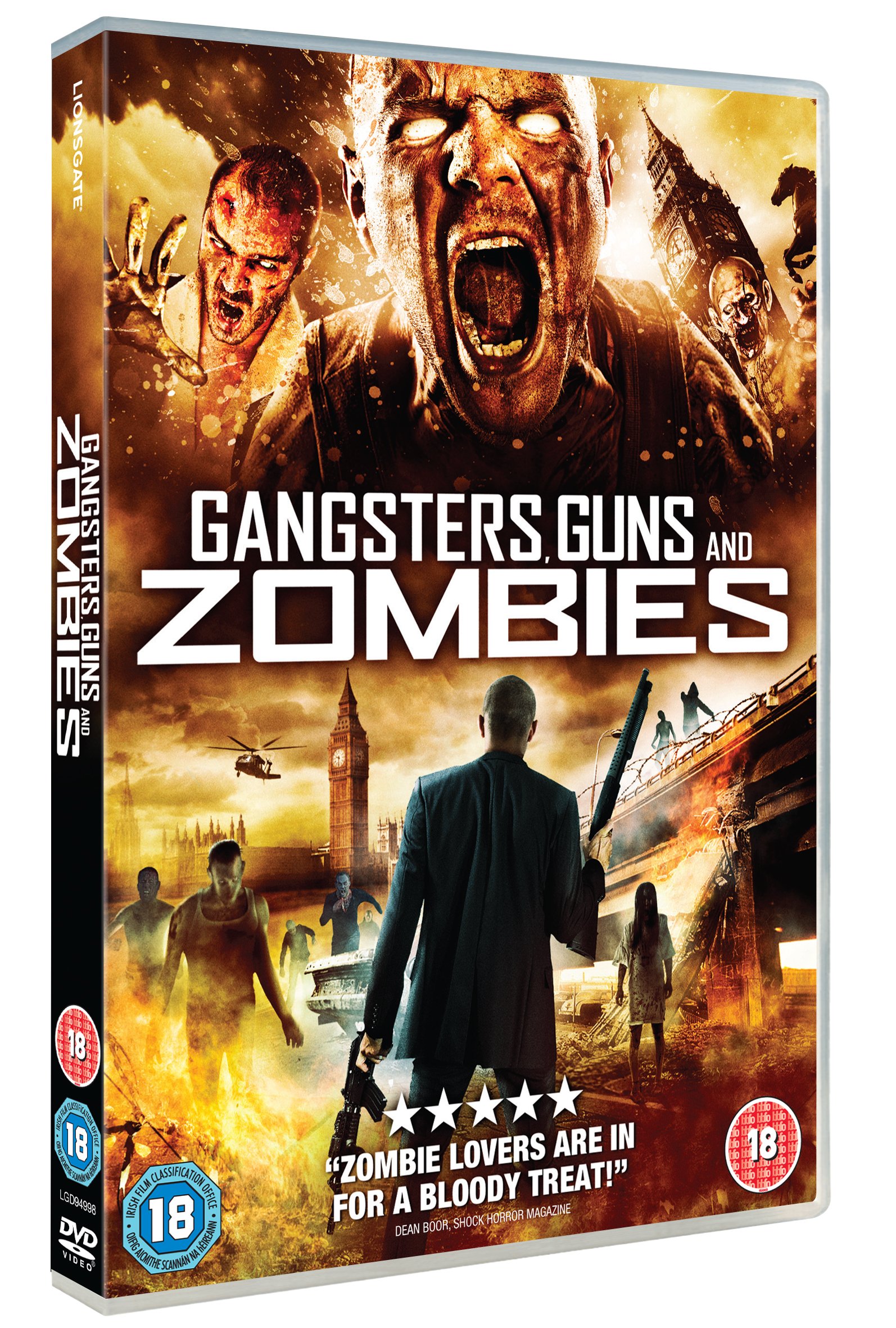 Gangsters Guns And Zombies DVD (2012) - Action Horror Movie for Thriller Fans, Perfect for Movie Nights and Halloween Parties