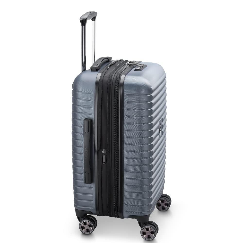 Delsey Paris Cruise 3.0 Expandable Hardside Spinner Wheel Carry-On Luggage 21 Inch - Lightweight Durable Suitcase for Air Travel, Business Trips & Weekend Getaways (Graphite)