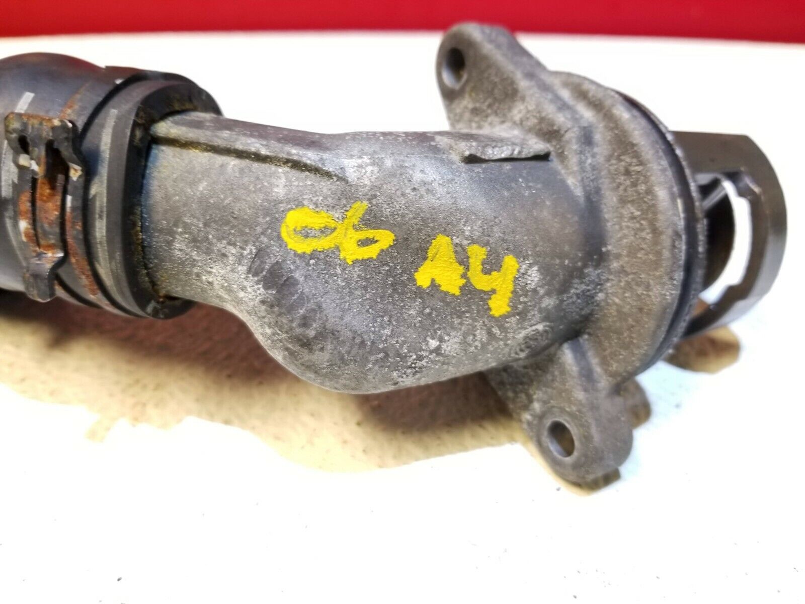 03 04 05 06 Audi A4 B6 3.0L Thermostat Housing OEM Replacement - Genuine Quality - Perfect for Engine Cooling System Repair & Maintenance