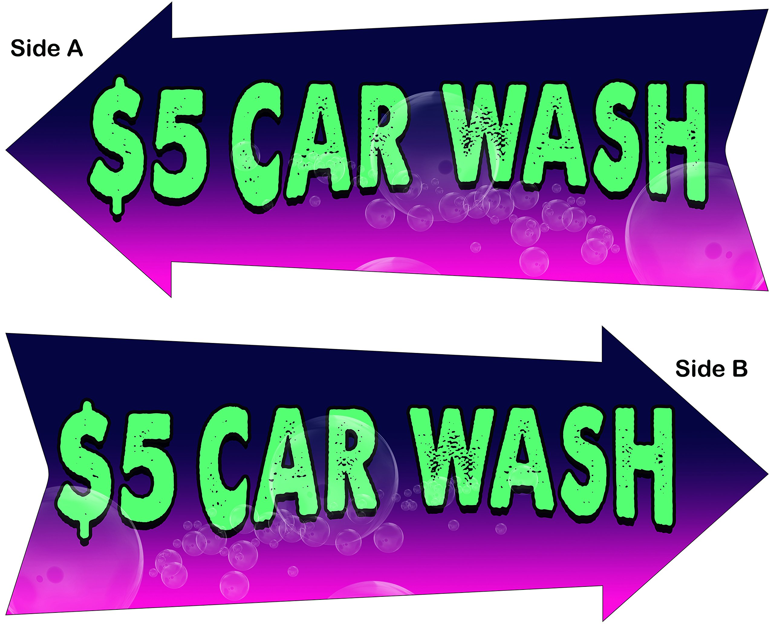 Double Sided 2x6 Arrow Spinner Sign - High Visibility Tail END Display for Retail Stores & Parking Lots - Perfect for Directional Guidance and Promotions