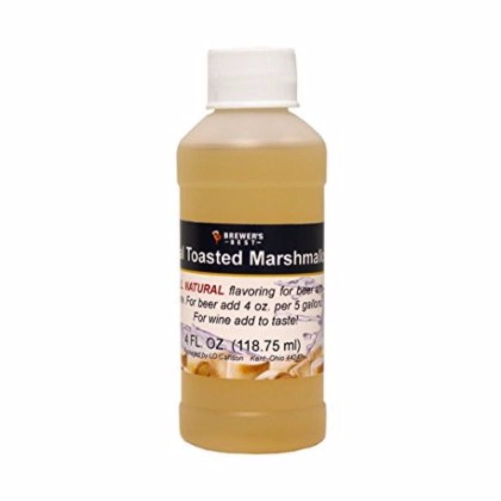 Brewer's Best Natural Beer and Wine Fruit Flavoring - Toasted Marshmallow Extract for Home Brewing & Cocktail Making | Perfect for Craft Beer, Wine, and DIY Beverages