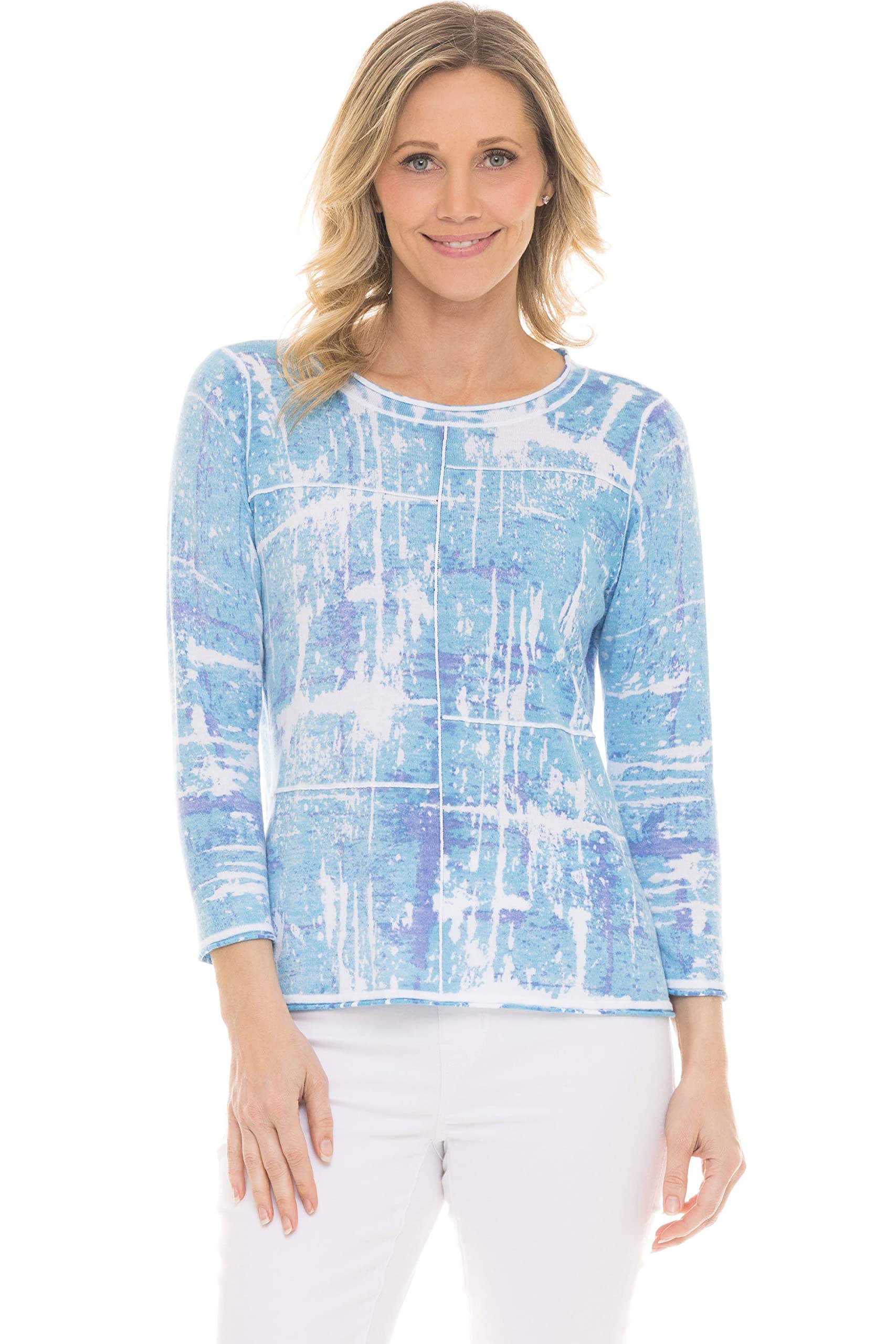 Hand Painted Elliptical Sweater - Unique Artistic Knitwear for Women | Cozy Fall & Winter Fashion | Perfect for Casual Outings, Date Nights & Holiday Gatherings