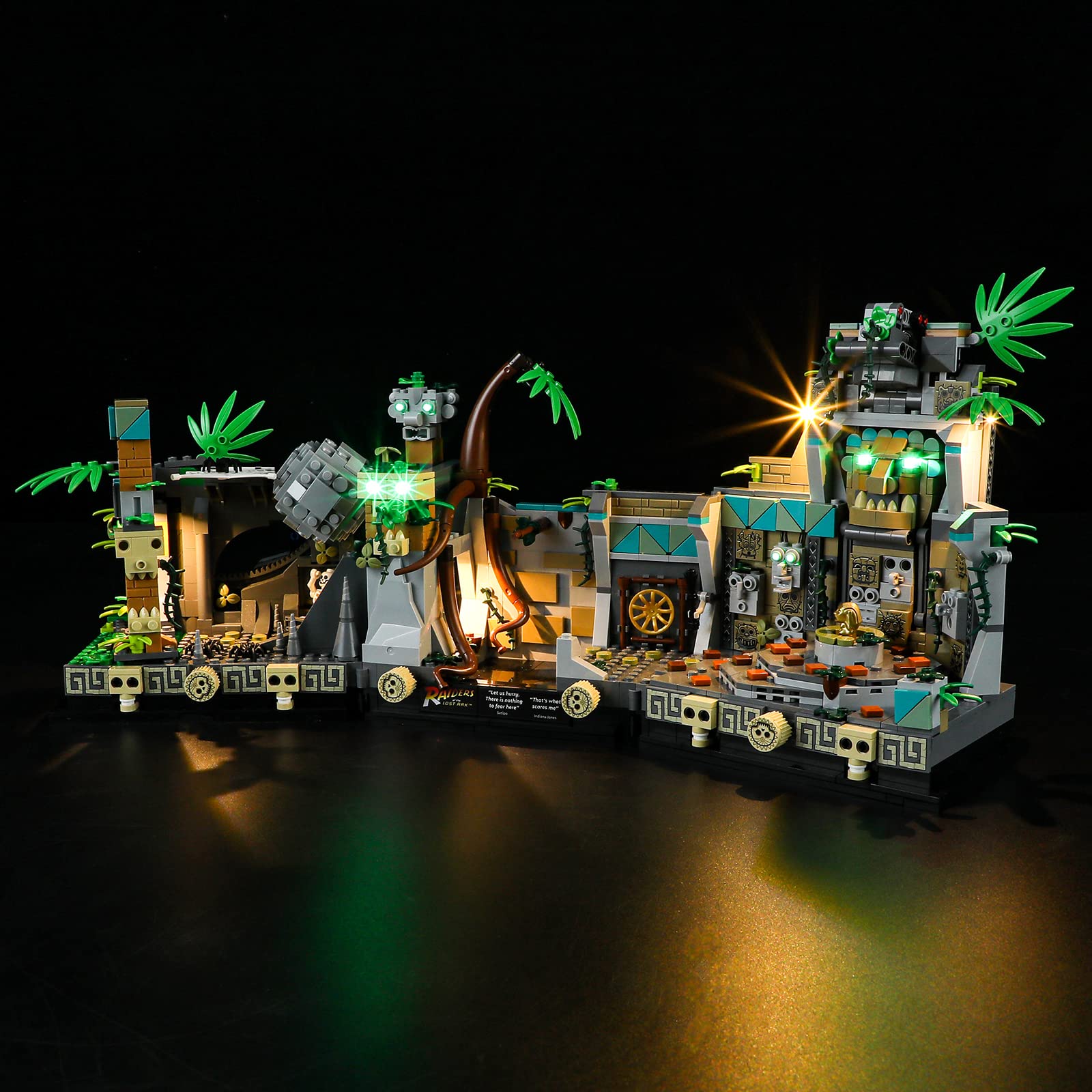 GEAMENT LED Light Kit for LEGO Indiana Jones 77015 Temple of The Golden Idol Set - DIY Lighting Kit with Colorful Effects (Building Blocks Not Included) - Perfect for Home Decoration, Gift Giving, and Display Showcase