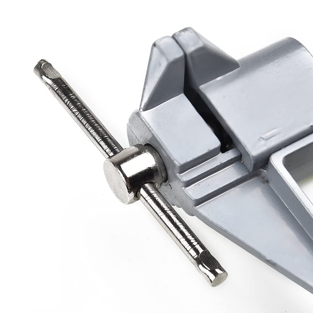 Mini Table Bench Vise - 360° Swivel Work Clamp for Jewelry Making, DIY Crafts & Repair | Portable Hobby Tool for Woodworking, Metalworking & Small Projects