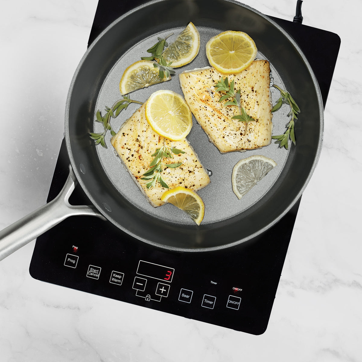 GP5 Colors Ceramic Nonstick 9.5 & 11 Inch Frying Pan Set with Mirror Handles | Taupe Cookware for Healthy Cooking - Perfect for Sauteing, Frying & Everyday Meals