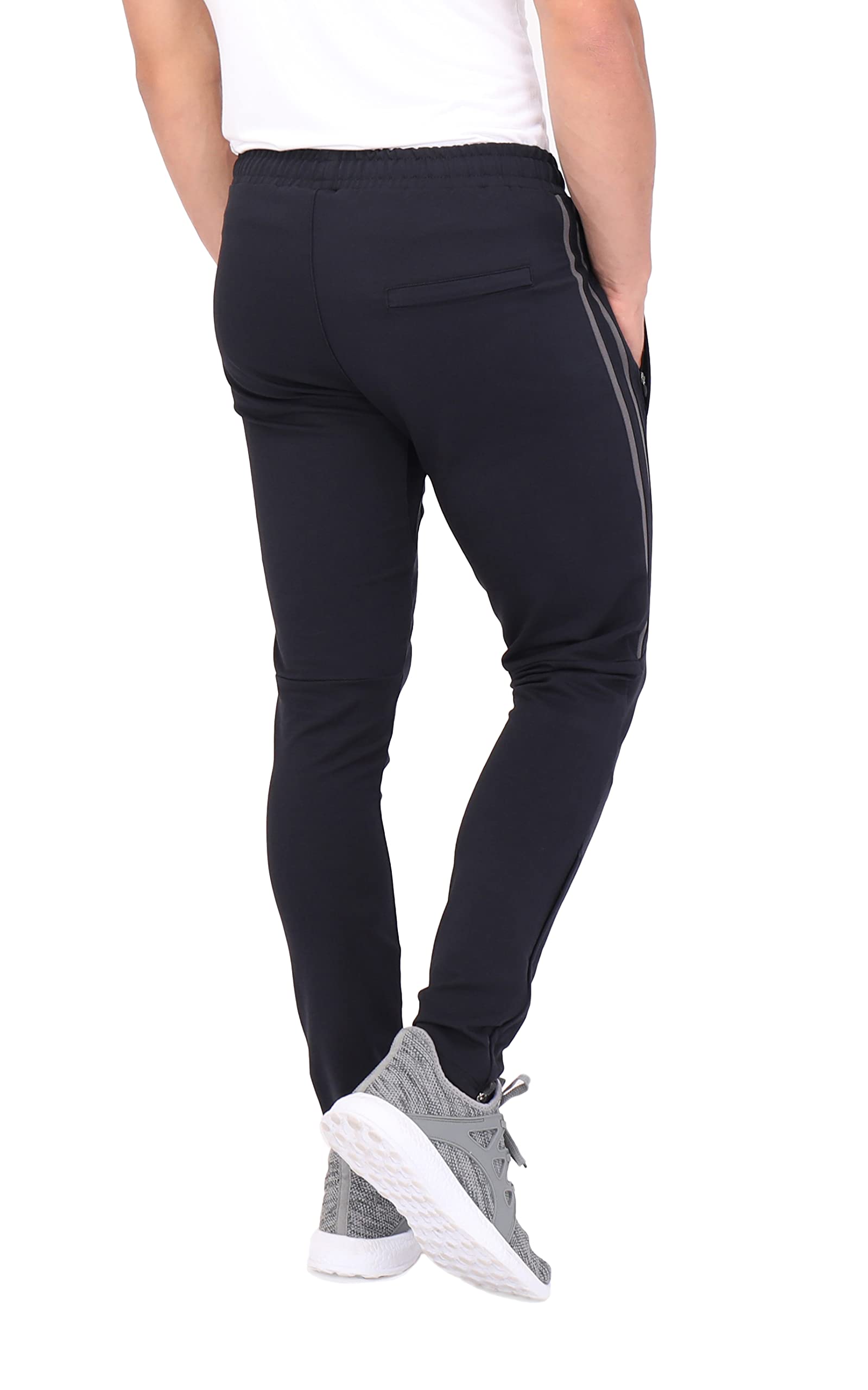 SCR Tall Jogger Sweatpants for Men - 33/36 Inseam Athletic Sweatpants with Zipper Pockets | Comfortable Workout & Lounge Pants for Tall Men