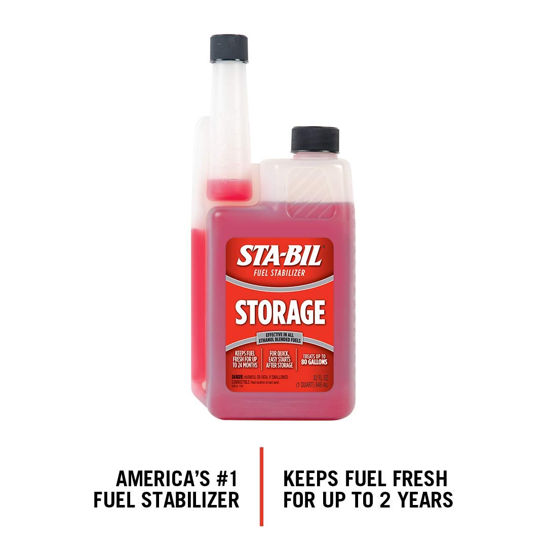 STA-BIL Fuel Stabilizer for Gasoline - 32 oz (12 Pack) | Keeps Fuel Fresh for 24 Months, Prevents Corrosion & Engine Damage | Ideal for Lawn Mowers, Generators, Boats & Seasonal Vehicle Storage