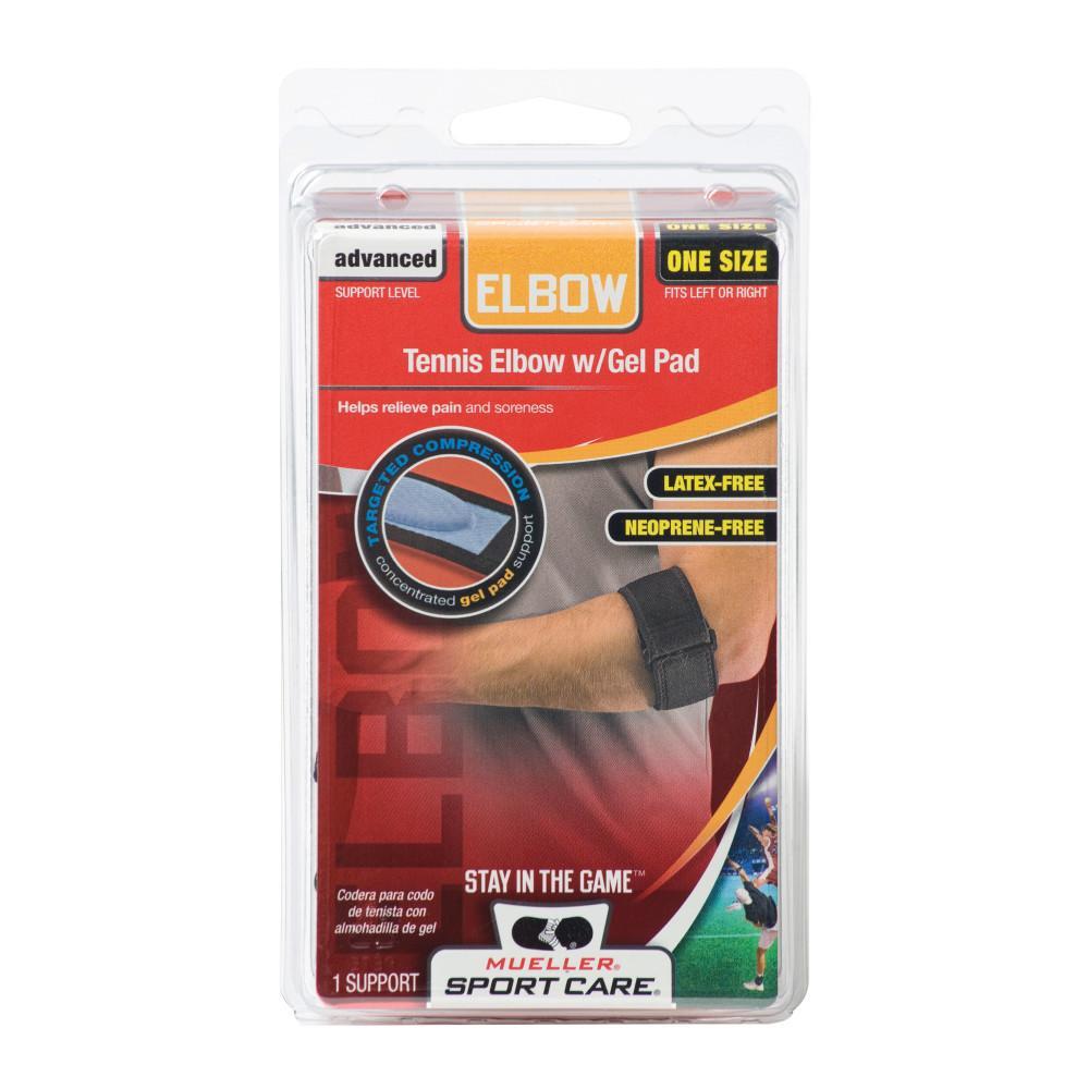 Mueller Tennis Elbow Brace with Gel Pad - Support & Pain Relief for Tendonitis, Golfers & Tennis Elbow - Comfortable Arm Sleeve for Sports, Work & Daily Activities