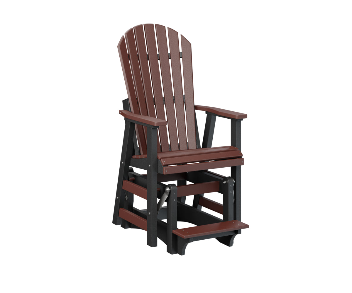 Berlin Gardens Comfo Back Single Counter Glider - Outdoor Patio Bistro Chair with Smooth Gliding Motion, Perfect for Garden, Deck, and Restaurant Use