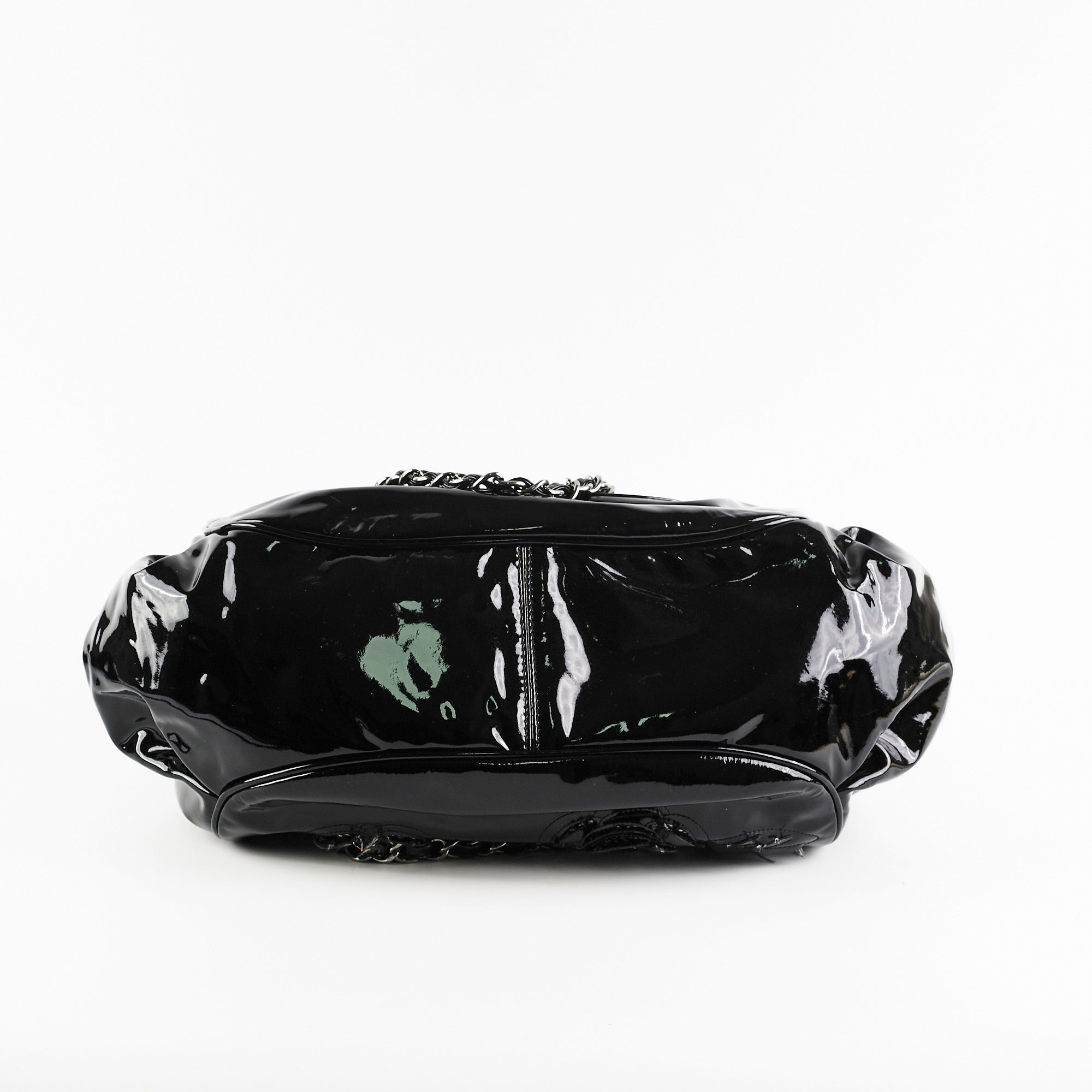 Chanel Camelia Patent Leather Tote Bag Black - Luxury Designer Handbag for Women, Perfect for Work, Travel & Everyday Use