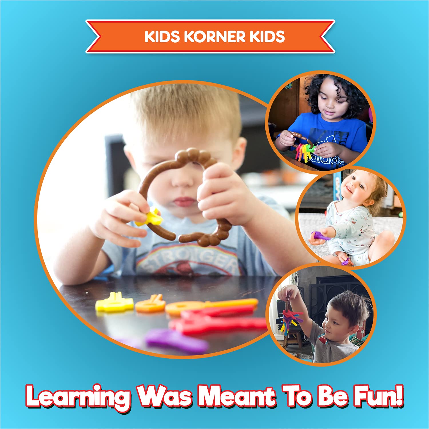 Montessori Baby Keys Toy Set - Educational Learning Toys for Toddlers 2-3 Years Old | Realistic Key Matching Game, Sensory & Pretend Play for Autistic Kids | Includes Free Activity eBook - Perfect for Early Childhood Development & Home Schooling