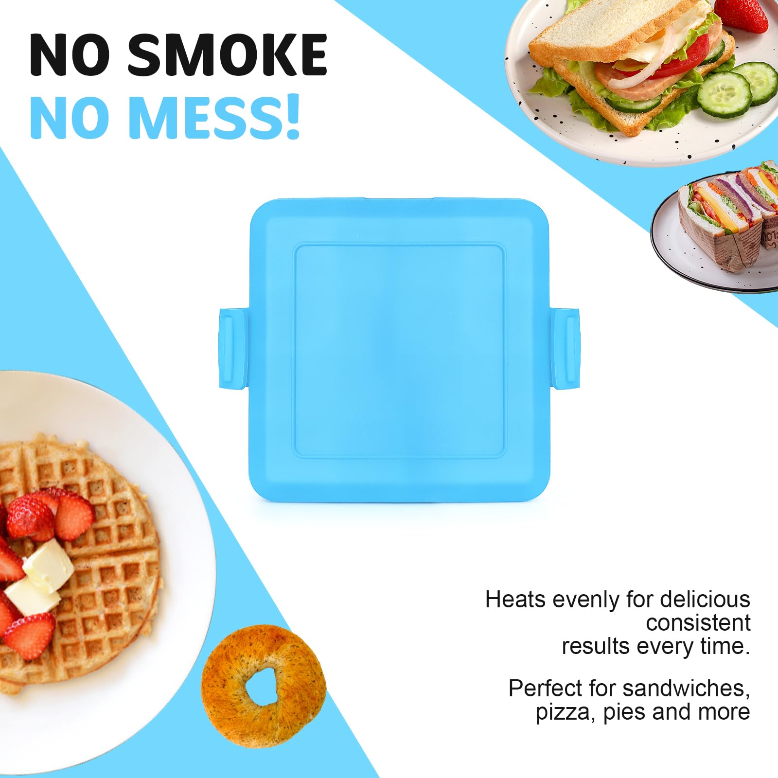 Microwave Toastie Maker - Easy Clean, Compact for Breakfast & Snacks