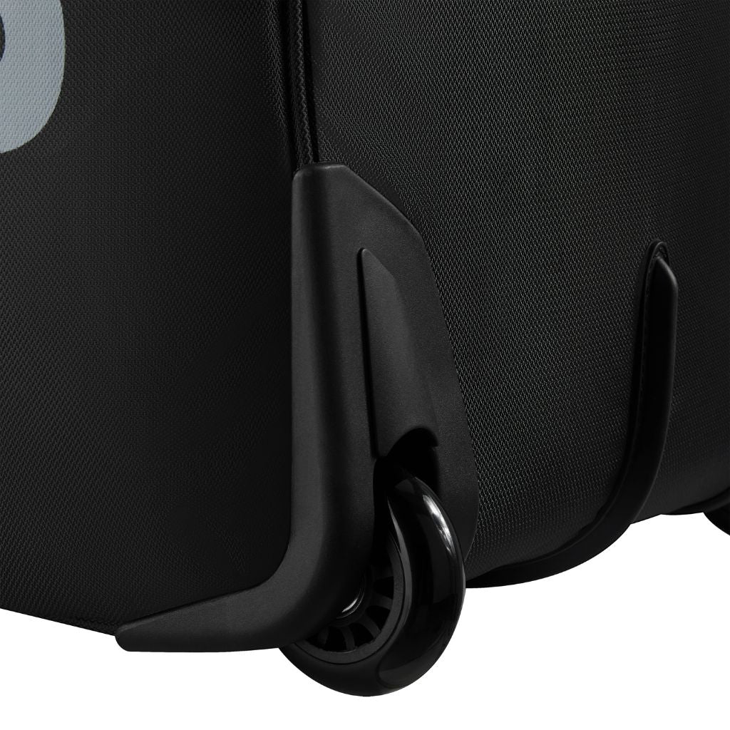 Jeep 55cm Duel Wheel Lightweight Duffle Bag - Black | Water-Resistant Travel Duffel for Gym, Camping & Weekend Getaways