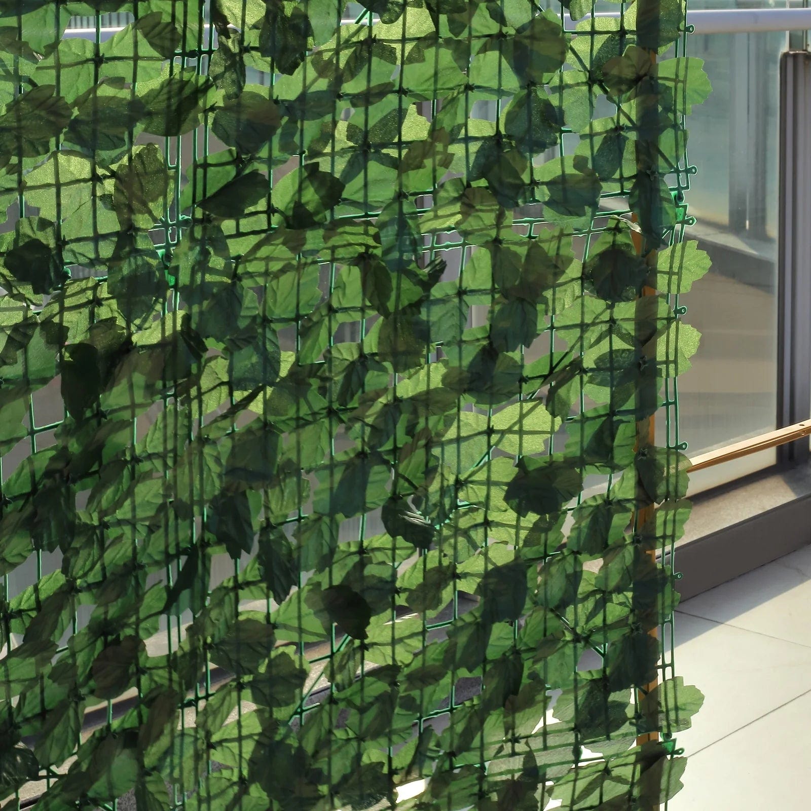 12 Pack Artificial Ivy Privacy Screen Fence Panels - Dark Green UV Resistant Fake Leaves for Outdoor Garden, Balcony & Patio Decor