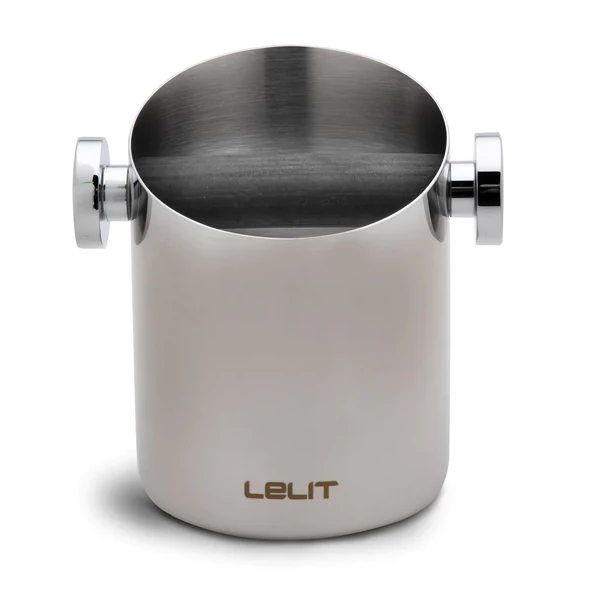 Lelit Professional Stainless Steel Coffee Grounds Knock Box - Perfect for Espresso Machines & Barista Use at Home or Cafe