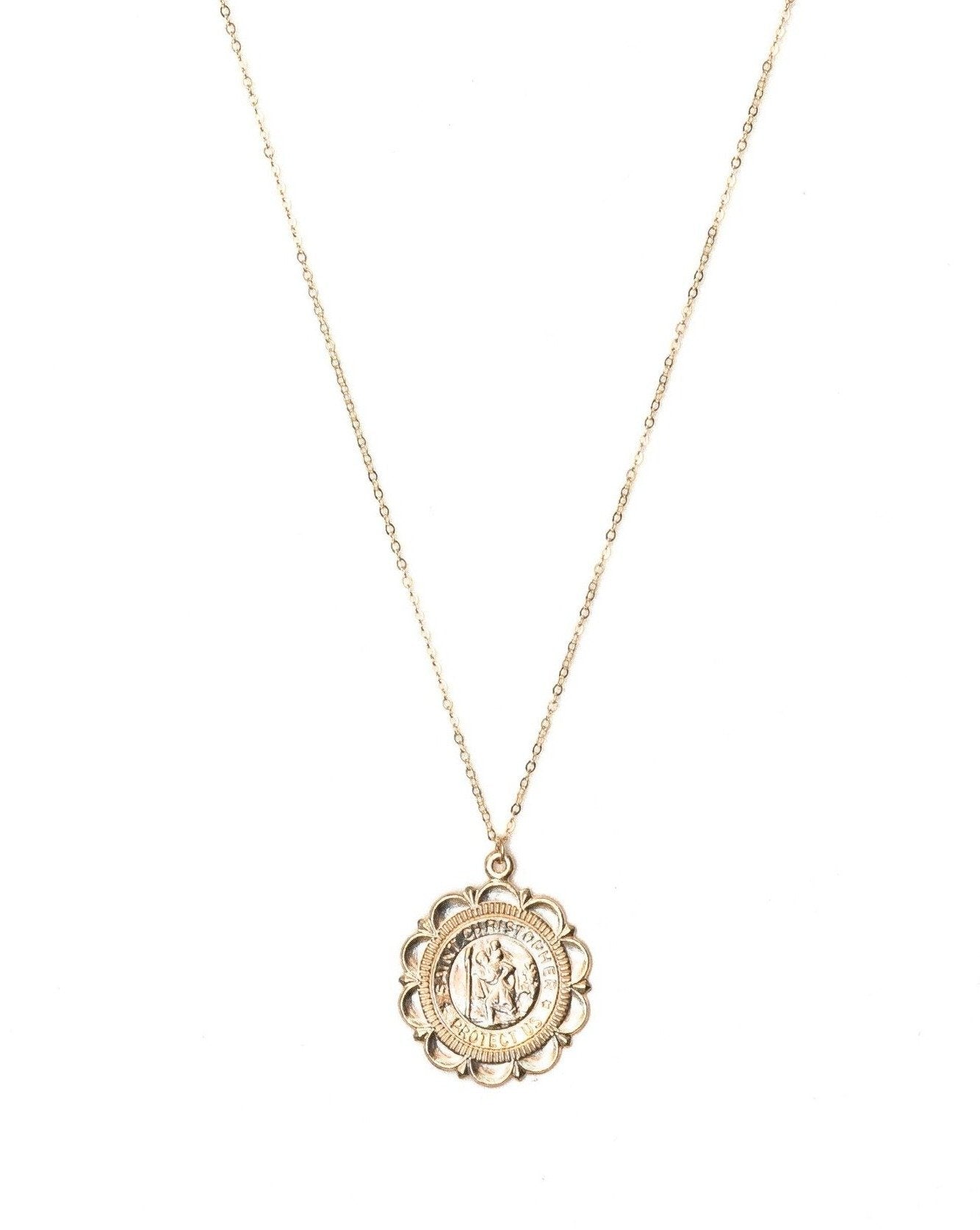 Elegant San Cris Long Necklace for Women - Gold Plated Layered Chain Pendant Jewelry - Perfect for Parties, Weddings & Everyday Wear