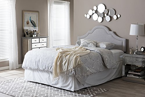 Baxton Studio Ritta Modern Upholstered Queen Size Headboard in Beige - Perfect for Bedroom Decor and Contemporary Home Styling