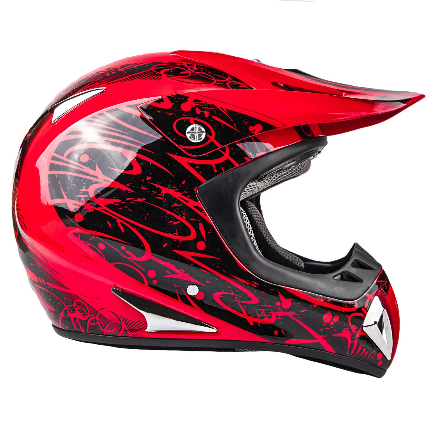 Best Adult Motocross Gear Combo - Offroad Helmet, Goggles, Gloves & Chest Protector for Dirt Bike Riding | Perfect for Trail Riding, MX Racing & Off-Road Adventures