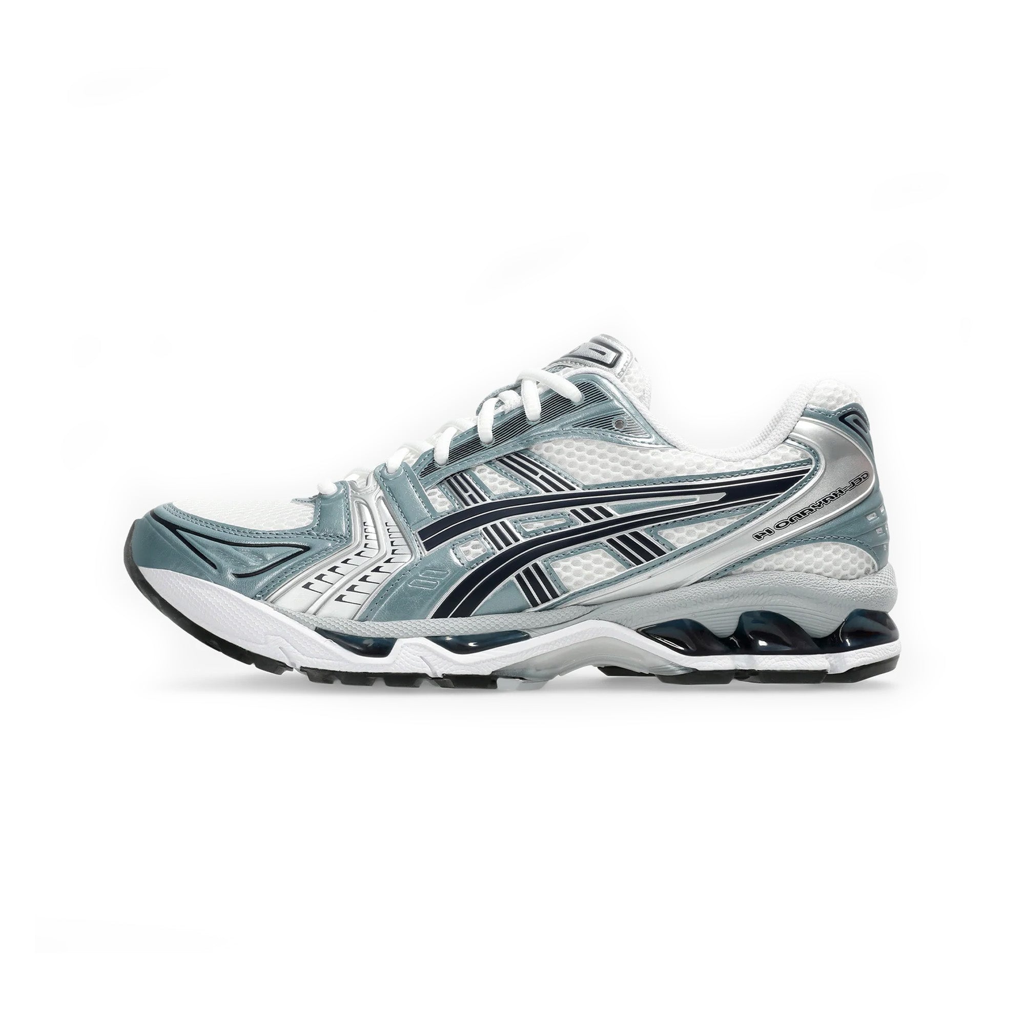 ASICS Gel Kayano 14 Running Shoes for Men & Women - White Fjord Grey (2024) - Lightweight Cushioned Sneakers for Jogging, Gym Workouts & Daily Walking