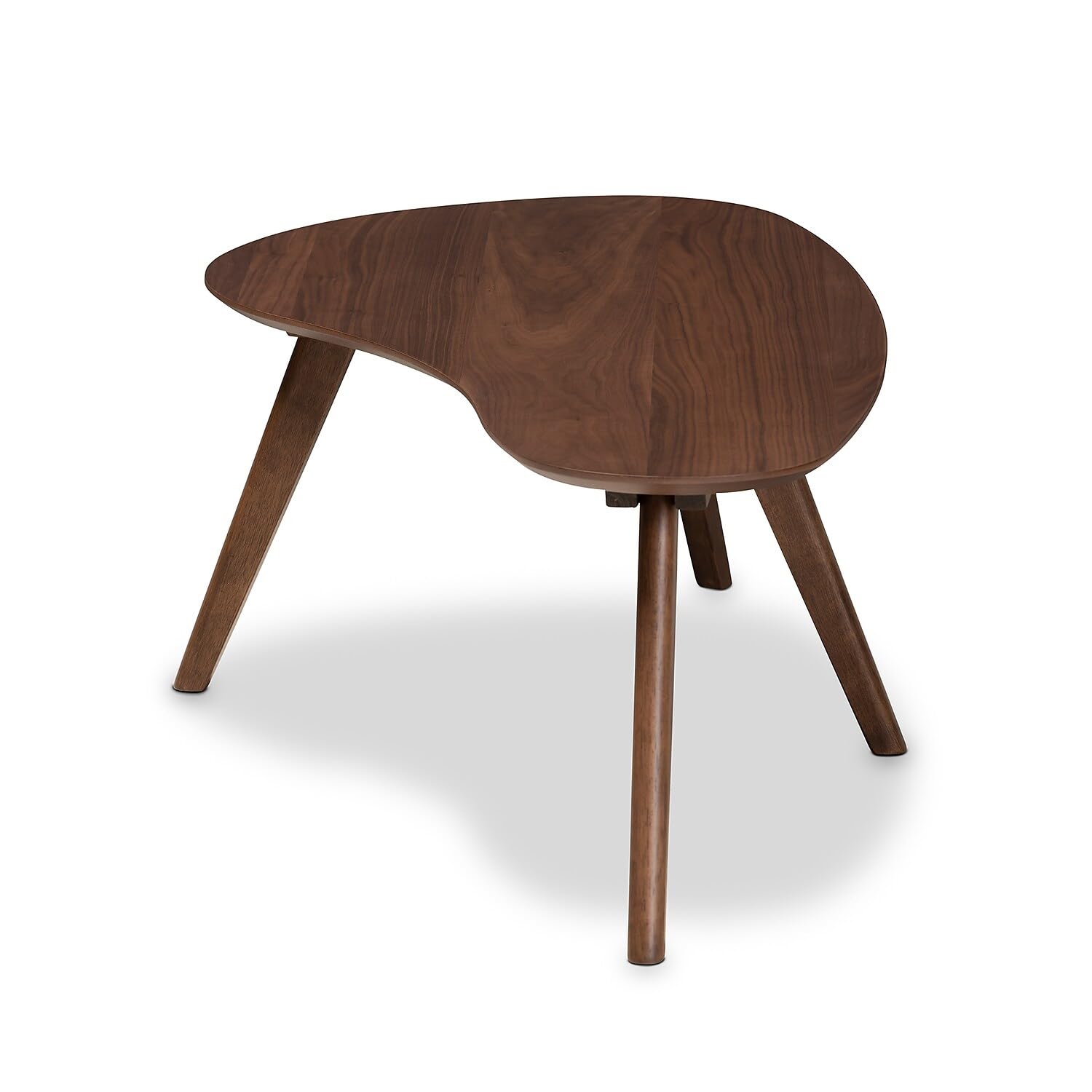 Baxton Studio Scarlette Mid-Century Modern Walnut Coffee Table - Stylish Living Room Centerpiece for Home Decor