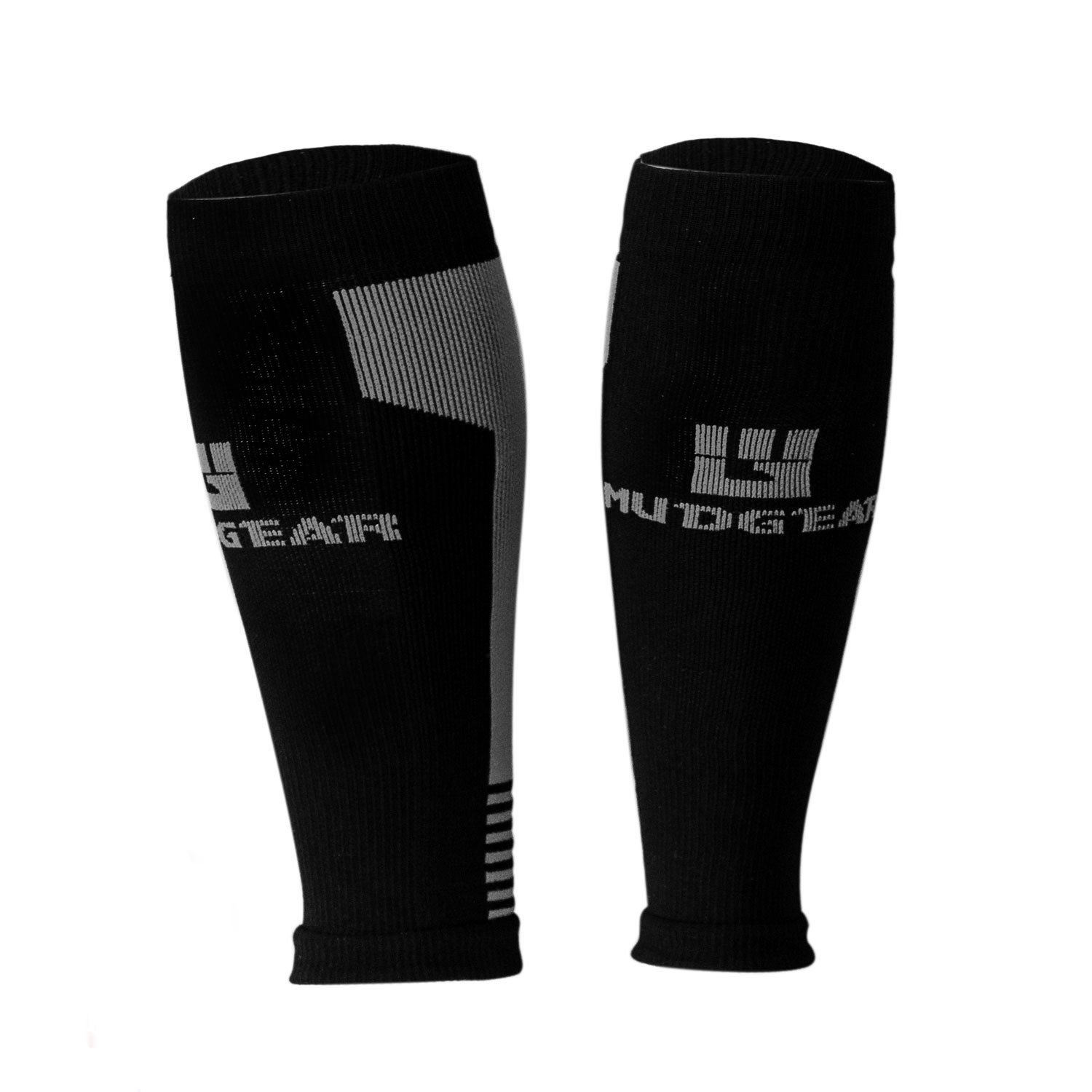 Best Compression Calf Sleeves for Running & Recovery - Black/Gray - Improve Circulation & Reduce Muscle Fatigue - Perfect for Athletes, Runners & Post-Workout Recovery